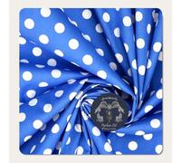 PYRHAN Polka Dot Fabric by the Metre UK - 45 Inch Wide Polycotton Print for Dressmaking, Quilting & Sewing - Cotton Blend Material for Crafting, Curtain Fabric, Floral & Spotty Dress Fabric.