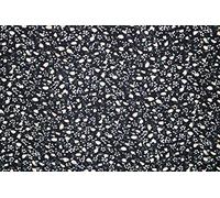 Pyrhan Tiny Lily Floral Fabric 100% Pure Cotton Prints - 60 inches Extra Wide Fabric by The metre - Perfect for Sewing Projects and Dress Making - Cotton Fabric by The Metre Clearance (Sky) (Black)