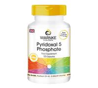 Pyridoxal-5-Phosphate 100 mg - 120 Capsules P-5-P with 25 mg zinc, 68,5% Vitamin B6 | Warnke Vitalstoffe - German Pharmacy Quality
