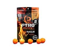 Pyro Putty | Pyro Putty All Season Waterproof & Weatherproof Fire Balls | 30 Pack | Easy to Light Fire Starter