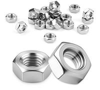 Pyroclasia Pack of 60 M3 Nuts Hexagonal Nuts Stainless Steel A2 V2A DIN 934 Hex Nut Stainless Steel Nut Hexagonal Nut Rustproof for Screws Washers Threaded Rods Indoor and Outdoor Use