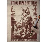 Pyrography Patterns: Cat Design for Tracing and Woodburning