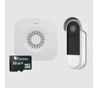 Pyronix Doorbell Kit with Video Doorbell, Wireless Chime and 32GB MicroSD card - Doorbell Security Camera with 1080p HD Video, 2.4G Wi-Fi, Indoor Ring Bell 4 Adjustable Audio Coverage