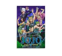 PYROSUN JoJo's Bizarre AdventurePoster Canvas Art Oil Painting Wall Painter Home Decorative Music Album Celebrity Decorative Painting Classical Decorative Wall ArtUnframe-style-212x18inch(30x45cm)