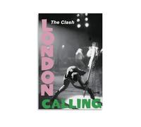 PYROSUN London Calling-the ClashPoster Canvas Art Oil Painting Wall Painter Home Decorative Music Album Celebrity Decorative Painting Classical Decorative Wall ArtUnframe-style-812x18inch(30x45cm)