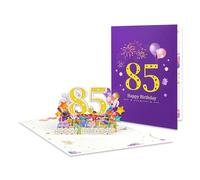 Pyrotechnics Display Greeting Card Festival 3D Pyrotechnics Popup Paper Greeting Card for Birthday and Holiday Wishes Special Event Cards