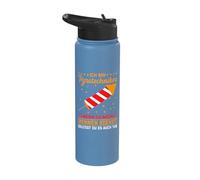 Pyrotechnics New Year's Eve Fireworks Rockets Pyrotechnician Stainless Steel Insulated Water Bottle