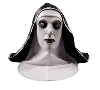 PyrrlicToy Horror Nun Mask, Full Head Latex Mask, Screaming Ghost Face Skull Skeleton Nun Horror Mask for Adults for Carnivals Easter Cosplay Haunted Houses