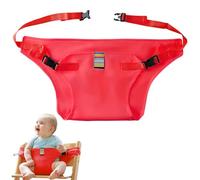 PYRUVAE High Chair Straps, Baby Seat Belt, Tripp Trapp Strap, Baby Dining Room Chair Safety Belt, Adjustable High Chair Strap for Toddlers (Red)