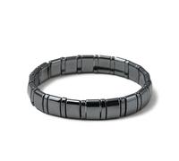 PYRUVAE Mens Hematite Bracelet - Black Mineral Everyday Wear - Romans & Vikings Inspired Design - A Stylish and Versatile Wrist Accessory