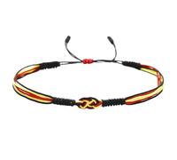 PYRWSM 10 Colors Flag Colored Bracelet Unisex Handmade Weaven String Braslet Prayer Meditation Lucky Fabric Braclet Couple Brazalete