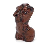 PYRWSM 2inch Women Model Bust Body Naked Statue Natural Quartz Healing Crystal Hand Carved Art Stone Decor