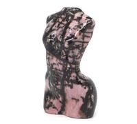 PYRWSM 2inch Women Model Bust Body Naked Statue Natural Quartz Healing Crystal Hand Carved Art Stone Decor