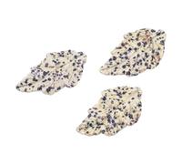 PYRWSM 40mm Leaf-Shaped Amethyst Stone With Hole, Natural Crystal For DIY Jewelry Making, Christmas Birthday Party Decoration Gift
