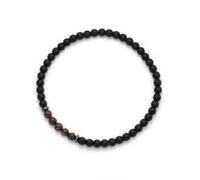 PYRWSM 4mm Beads Bracelet Men Women Tiger Eyes Malachite Lava Hematite Stone Braslet Prayer Meditation Yoga Accessories