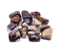 PYRWSM 5pcs Natural Tumbled Chiastolite Stone Mineral Specimen, 10-35mm Size Range For Home Aquarium Garden Decoration Craft