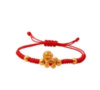 PYRWSM Adjustable Blue Lucky Rope Knot Bracelet - Handmade Tibetan Buddhist Braided Bangle Jewelry For Women Men Gift