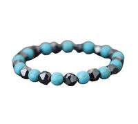 PYRWSM Beaded Bracelet For Men 8mm Natural Tiger Eyes Lava Red Stone Braslet Irregular Stone