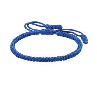 PYRWSM Blue Rope Knots Bracelet Women Handmade Braided Buddhist Adjustable Bracelets Bangles For Men