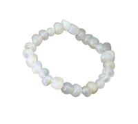 PYRWSM Bohemia Natural Irregular Stone Bracelet For Men Women Smooth Indian Beaded