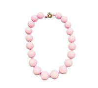PYRWSM Bohemian Acrylic Geometric Round Beads Choker Necklace Colorful Handmade Knot Necklace For Women Holiday Jewelry Gifts