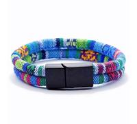 PYRWSM Bohemian Rope Man Bracelet 6mm Double Layer Macrame Braclet Beach Homme Turkey Survival Braslet Pulseira Masculina