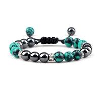 PYRWSM Classic Men Hematite Beads Bracelests 8mm Natural Tiger Eye Lava Stone Bracelets&Bangles Women Handmade