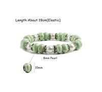 PYRWSM Ethnic Style Bracelets Synthesis Blue Turquoise Pearl Zircon Yoga Bangles Boho Handmade Nepal String