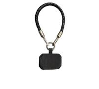 PYRWSM For Cell Phone Coarse Type Weaving Nylon Short Hand Lanyard Strap Wrist Chain Pendant Phone Outdoor Anti-Lost Rope Metal Button