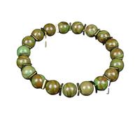 PYRWSM Grey Labradorite Bead Bracelets Natural Stone And Golden Hematite Square Slice Bracelet Moonstone Men Women