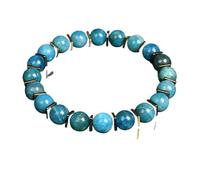 PYRWSM Grey Labradorite Bead Bracelets Natural Stone And Golden Hematite Square Slice Bracelet Moonstone Men Women