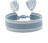 PYRWSM Handmade Braided Fabric Bracelet For Women, Adjustable Bohemian Tassel Wrap Bracelet - Ethnic Personality Wrist & Ankle Jewelry Gift