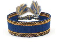 PYRWSM Handmade Braided Fabric Bracelet For Women, Adjustable Bohemian Tassel Wrap Bracelet - Ethnic Personality Wrist & Ankle Jewelry Gift