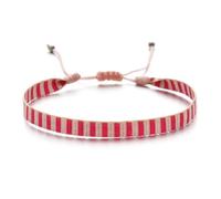 PYRWSM Handwoven Colombian Friendship Bracelet - Boho Braided Pulseras With Easy-Hook Clasp For Women, Adjustable Hippie Wristband Gift