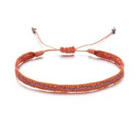 PYRWSM Handwoven Colombian Friendship Bracelet - Boho Braided Pulseras With Easy-Hook Clasp For Women, Adjustable Hippie Wristband Gift