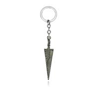 PYRWSM Hollow Knight Pure Nail Bone Sword Pendant Necklace & Keychain, Geometric Zinc Alloy Rope Chain Choker Unisex Cool Game Themed Jewelry Gift For Gamers