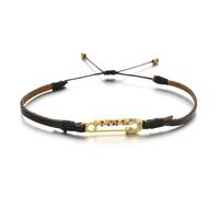 PYRWSM Leather Chain Virgin Mary Bracelets For Women Crystal Bracelet Length: Adjustable