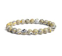 PYRWSM Natural Stone Beads Blue Malachite Bracelets 6-10 MM Round Beads Bracelet Strand Women Men