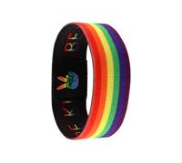PYRWSM Stretch Wristband - Flexible Fabric Cuff Bracelet For + Community, Supportive Casual Sports Wear, Colorful Equality Awareness Gift