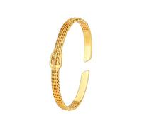 PYRWSM The Plating Process Of Hollow Pattern Bracelet Selects High-grade Fried Dough Twists Belt Buckle Bracelet