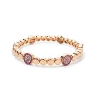 PYRWSM Zinc Alloy Bangle Inlaid Rhinestone Crystal Bracelets For Women Boho Hand Accessory