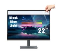 PYS 22 Inch Blue Light Blocking Screen Protector for Computer Monitor Removable 16:10 Aspect Ratio 22" Anti Blue Light Anti Glare Filter Easy on/off for Eye Protection