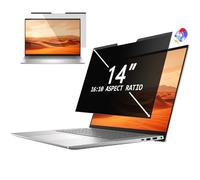 PYS Magnetic Privacy Film Laptop 14 Inch 16:10 Aspect Ratio Anti Spy Blue Light Blocking Anti-Glare Removable Privacy Screen Film Privacy Filter with 5 mm Wide Strong Magnets
