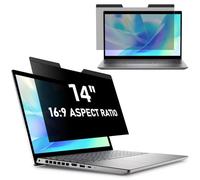 PYS Magnetic Privacy Screen Protector Laptop 14 Inch Anti Spy Blue Light Anti-Glare Privacy Screen Film 16:9 Removable Privacy Filter Compatible with Lenovo SGIN HP Dell Acer Samsung Asus Toshiba