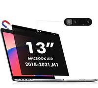 PYS Privacy Screen MacBook air 13 inch Compatible with MacBook Air 13.3'' (Released in 2018-2021: A1932,A2179,A2337)-Anti Glare，Webcam Cover Slider，Provide Privacy, Easy On