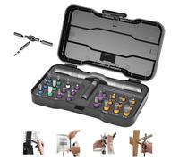 PYserne 24 in 1 Magnetic Screwdriver Sets, 58-Tooth Dual-Direction Ratchet Screwdriver Set Multi Bit Free Combination with Storage Case Repair Tool for Furniture Computer Bicycle