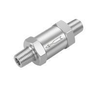 Pysrych 1/8" NPT Male x 1/8" NPT Male Check Valve Stainless Steel 304 One-Way Non-return Valve for Water Oil Gas 1pc