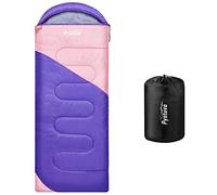 Pystuvo Sleeping Bag for Adults,4 Season Sleeping Bag,Lightweight,Waterproof Indoor & Outdoor Use,Comfortable Sleeping Sackfor Kids,Teens & Adults for Hiking,Backpacking and Camping,Purple+Pink