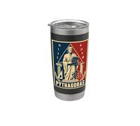 Pythagoras 3 4 5 Triangle Math Equation Poster Stainless Steel Insulated Tumbler
