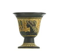 Pythagoras Cup of Justice Pythagorean Fair Mug Ancient Greek Goddess Demeter Hand Painted Ceramic Usable